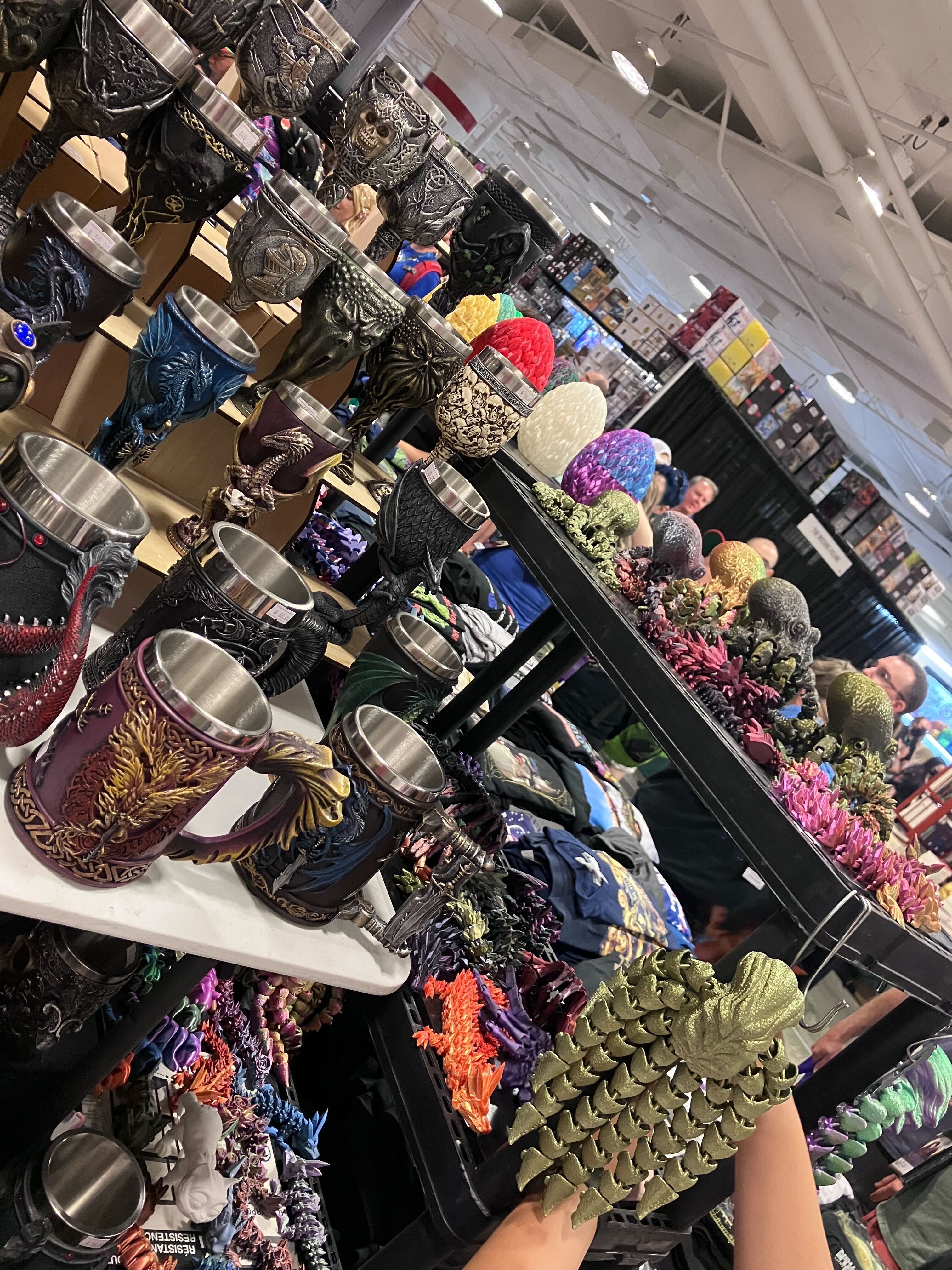 Comicon Vendor Proudcts on booth